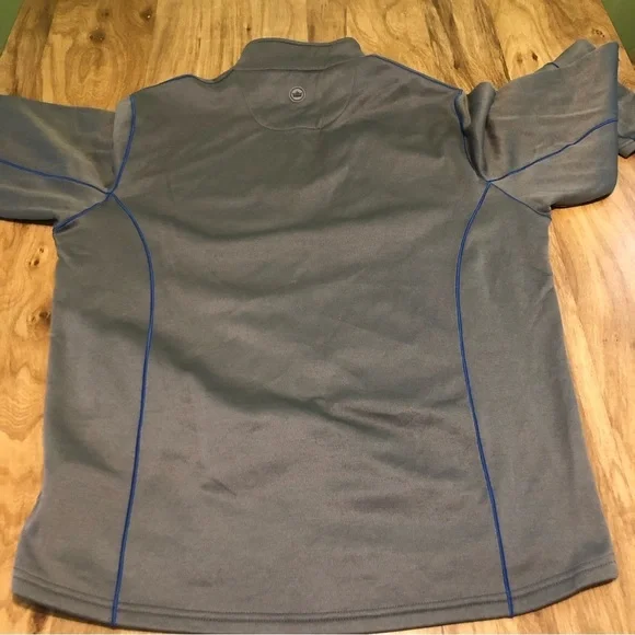 Peter Millar Crown Sport Golf Sweater Mens Size Medium Grey 1/4 Zip Long Sleeve - Picture 5 of 8